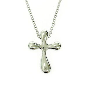 TIFFANY Co Silver Elsa Peretti Crossbody Necklace